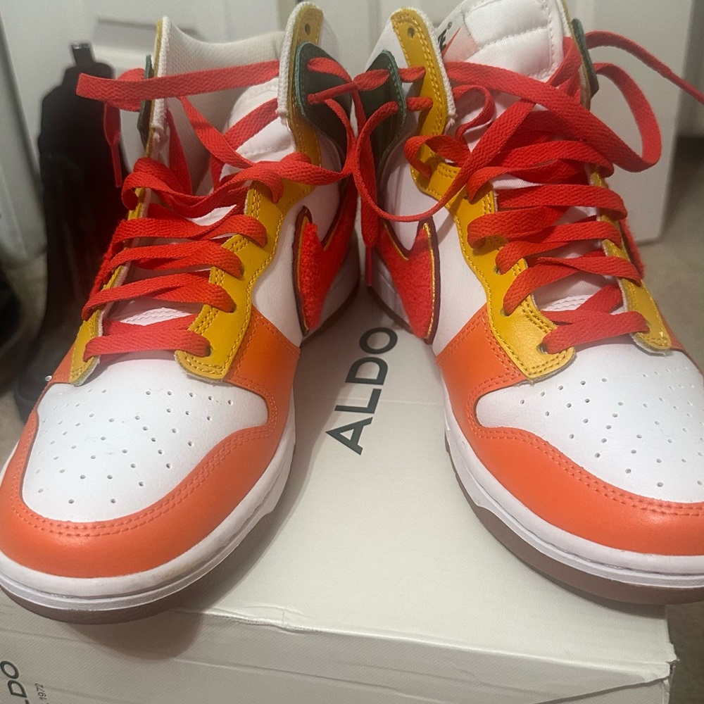 Nike Red and Orange Sneakers